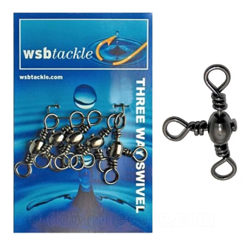 Bearing Swivels For Freshwater Trout-WSB Three Way Swivels (Pack of 5)